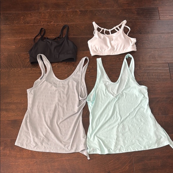 Two sets Athleta Women's Sports Tank Tops and Sports Bras - Picture 1 of 7